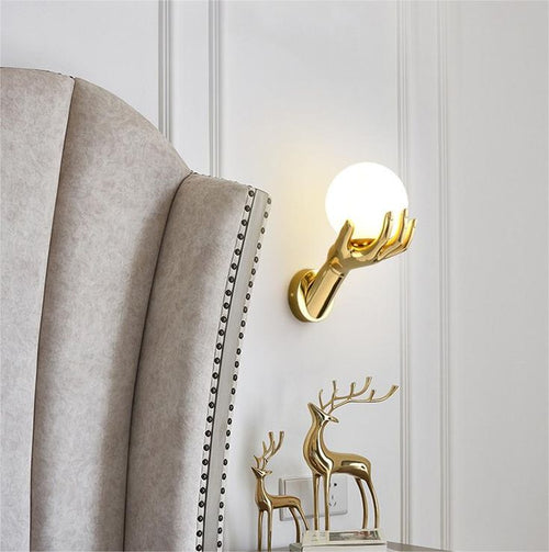 Globe On Hand wall Light