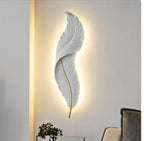 Leaf White Colour Wall Light