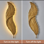 Leaf Gold Colour Wall Light