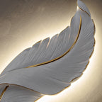 Leaf White Colour Wall Light