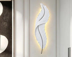 Leaf White Colour Wall Light