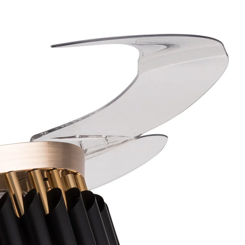 Lightsloom Black Gold Pipe Fandelier